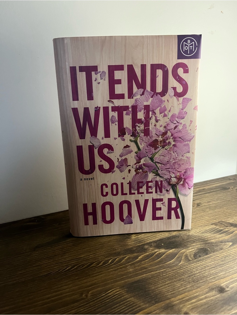It Ends With Us by — Pink Floral Decorative Hardcover